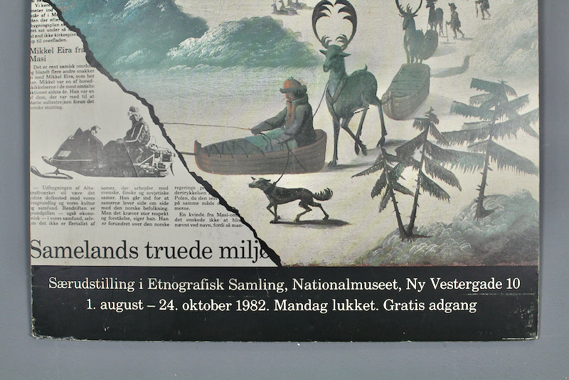 "Vi er Samer" 1982 Danish Posterboard
