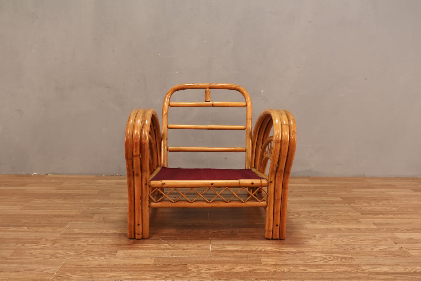 Rattan & Hibiscus Lounge Chair - ONLINE ONLY