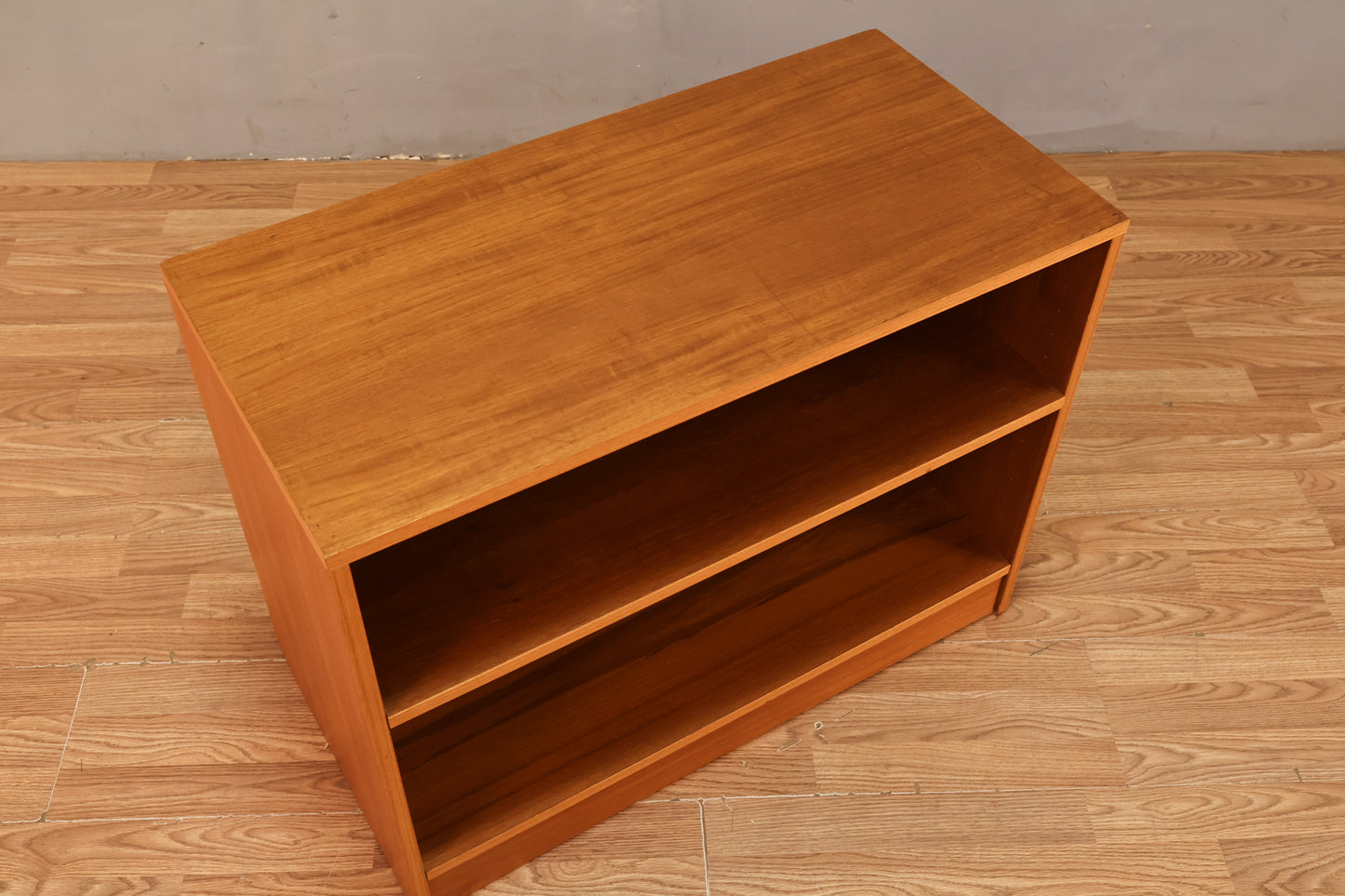 Teak 2-Tier Bookshelf