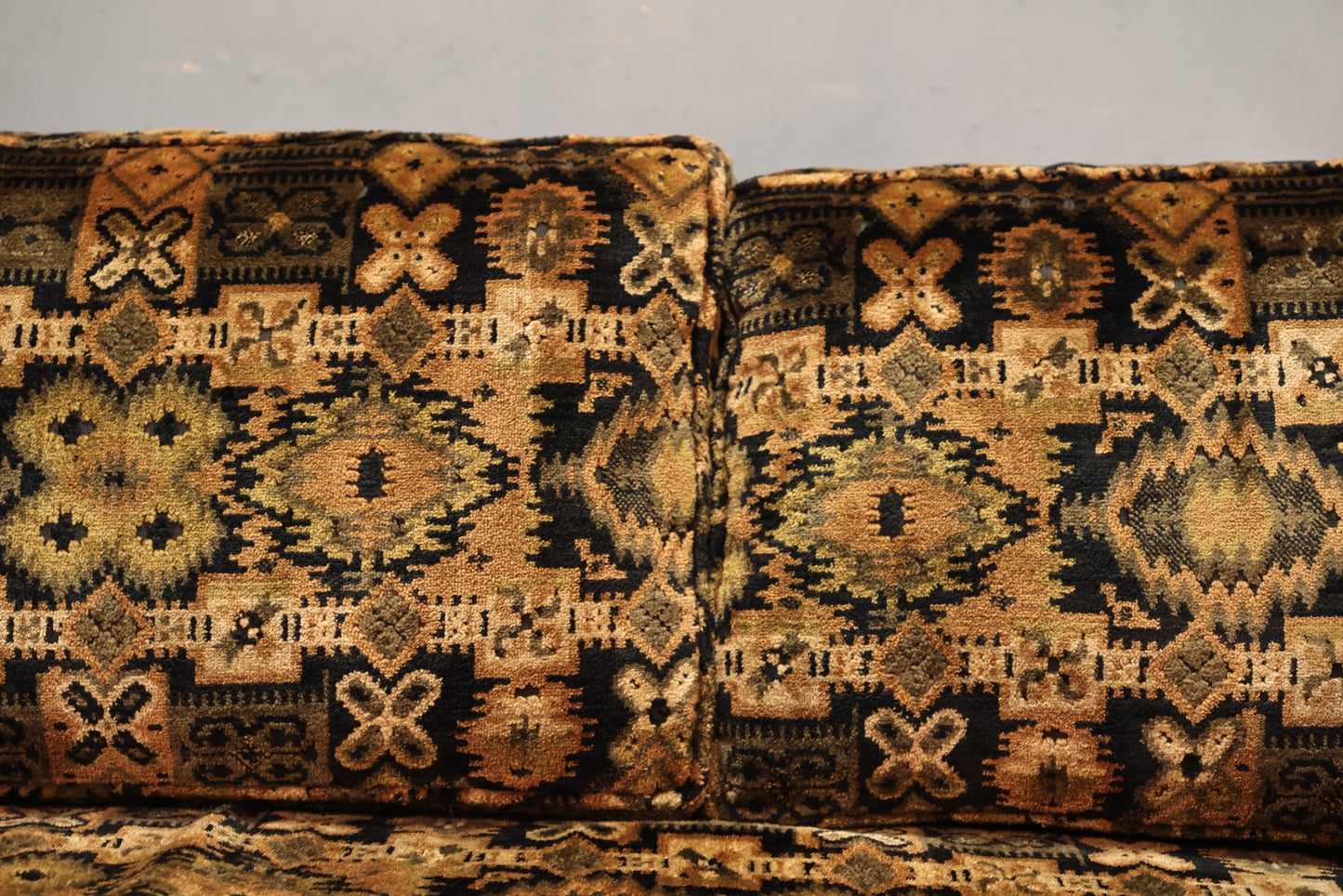 Allspice Geometric Velveteen Sofa - ONLINE ONLY