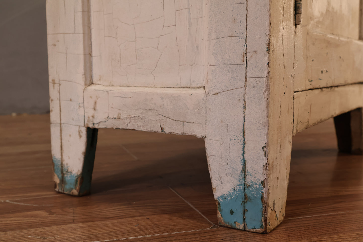 Rustic White-Painted Cabinet