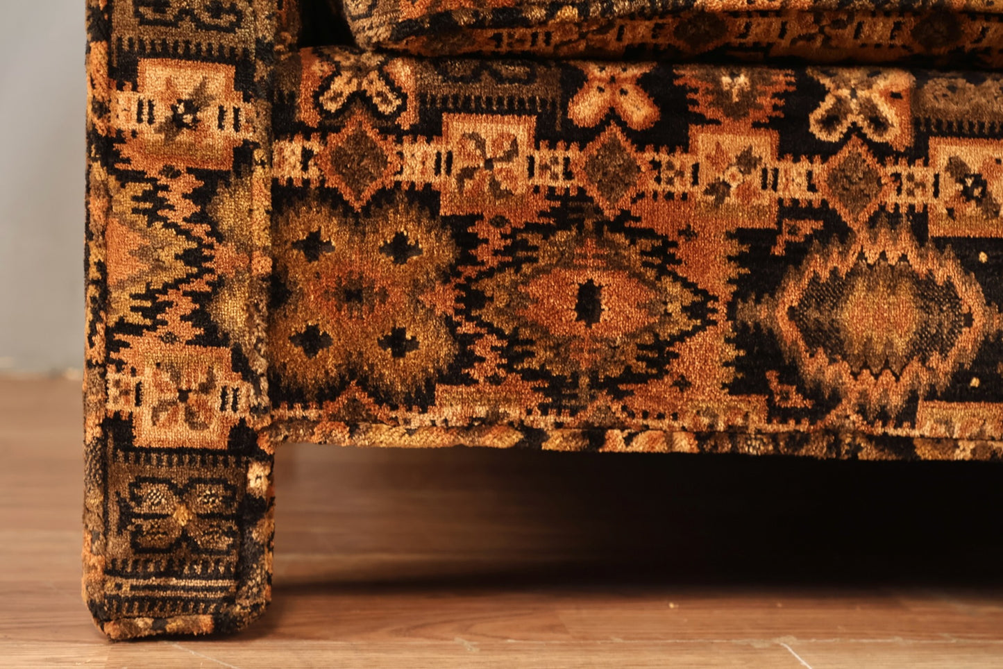 Allspice Geometric Velveteen Sofa - ONLINE ONLY