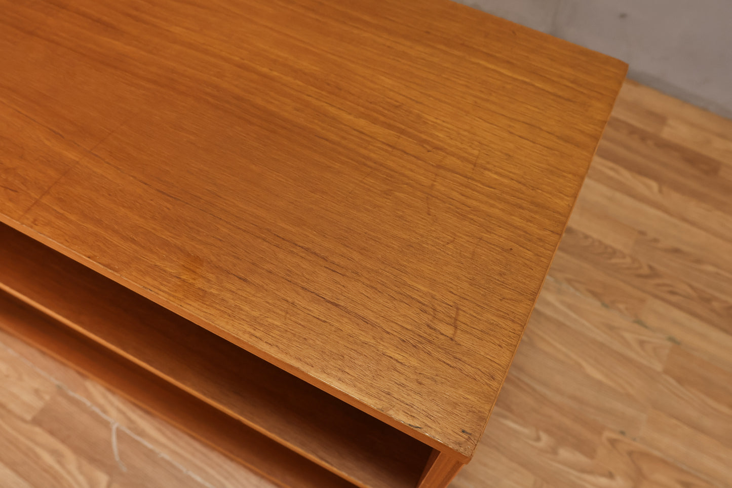 Teak 2-Tier Bookshelf