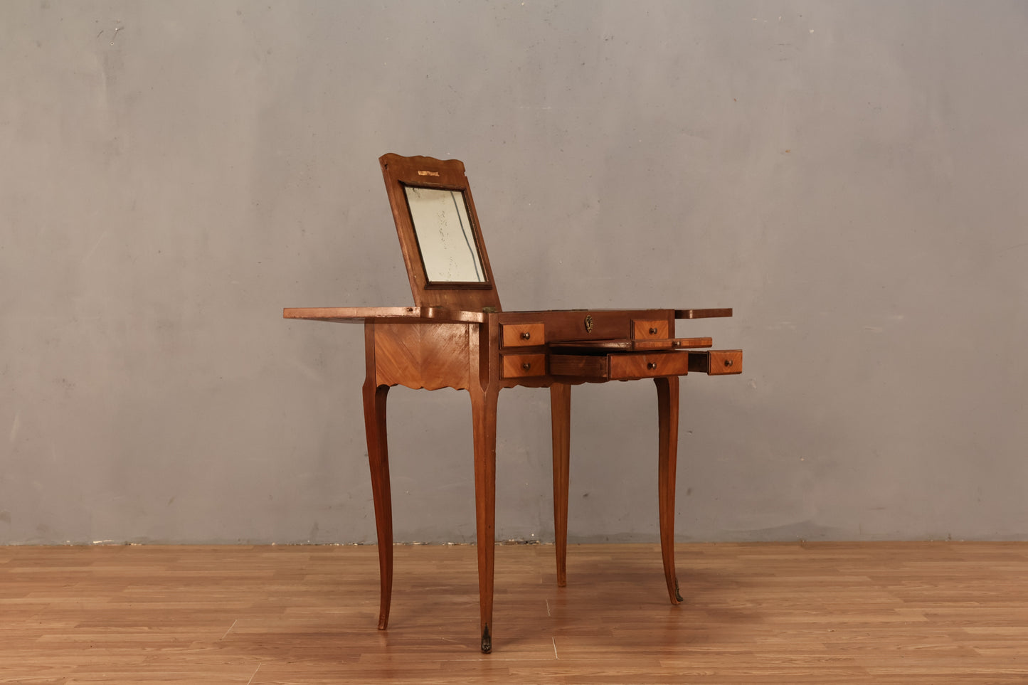 Louis XV-Style Inlaid Vanity Desk - ONLINE ONLY