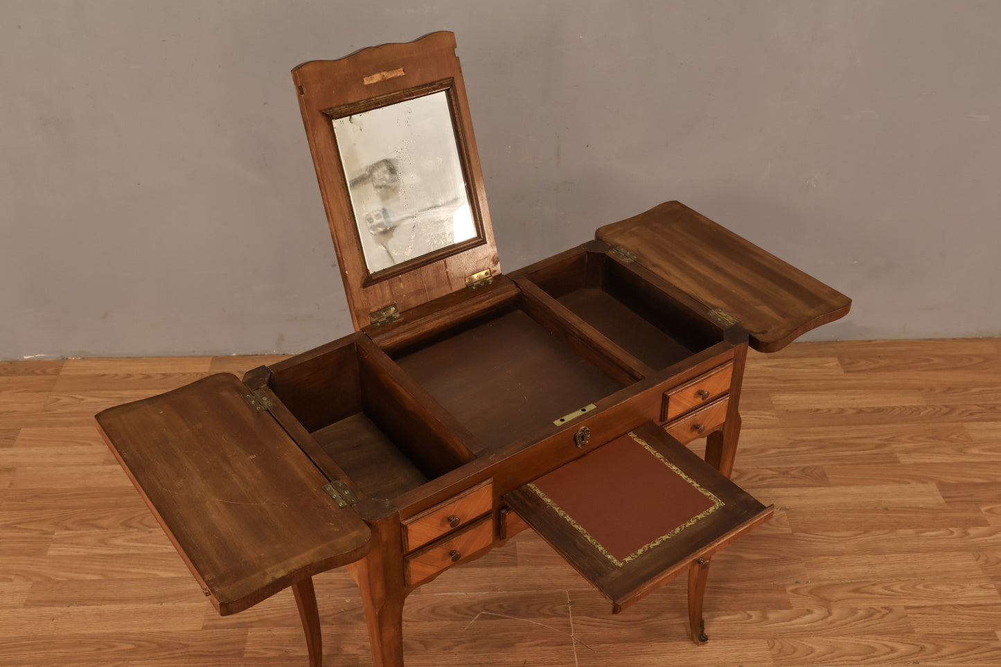 Louis XV-Style Inlaid Vanity Desk - ONLINE ONLY