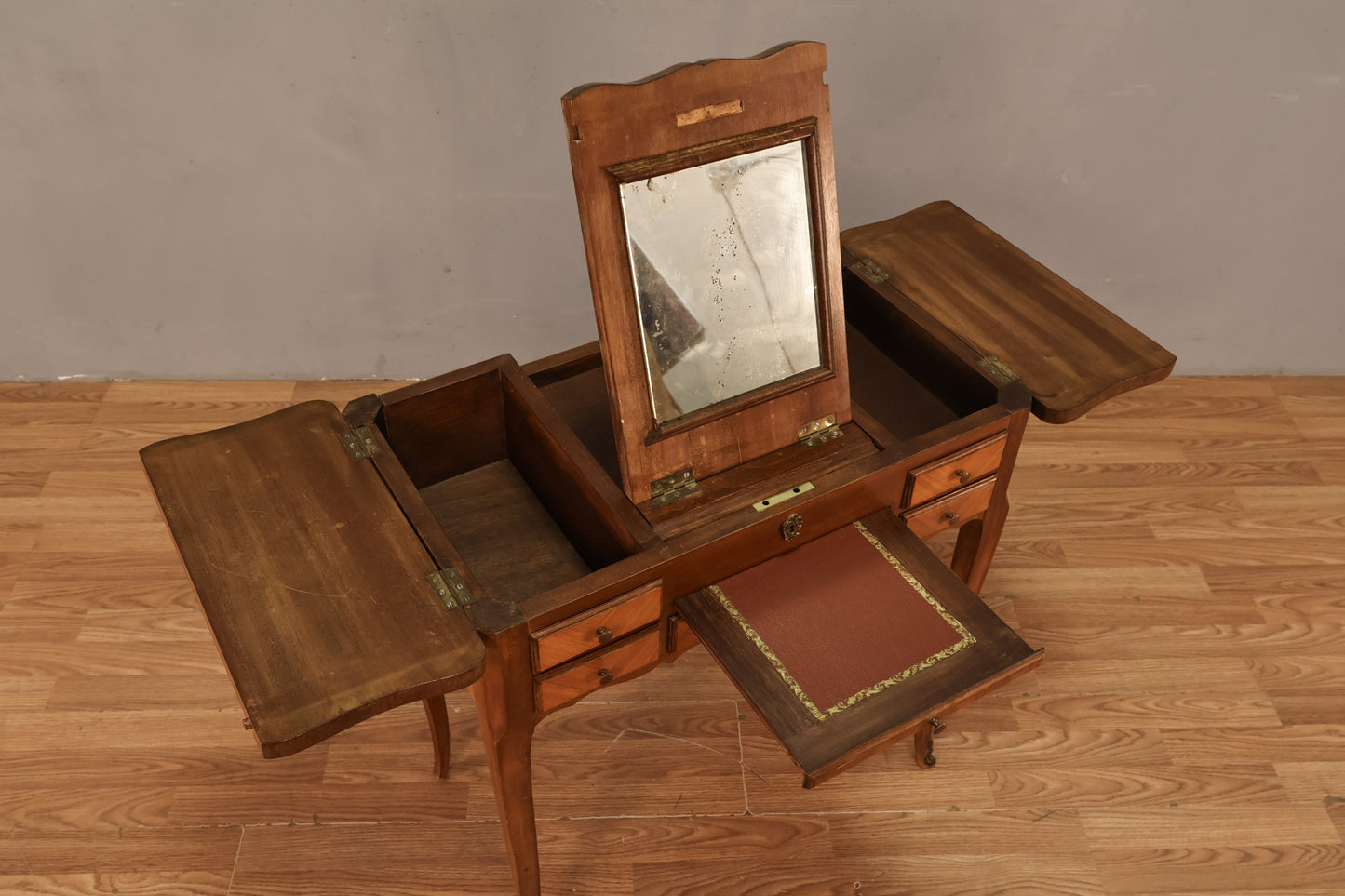 Louis XV-Style Inlaid Vanity Desk - ONLINE ONLY