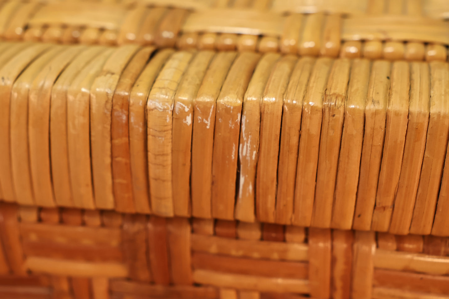 Rattan Campaign 4-Drawer Console