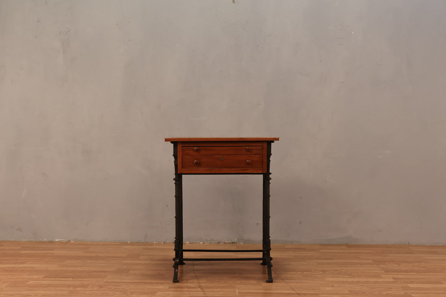 Gothic Iron & Wood End Table - ONLINE ONLY