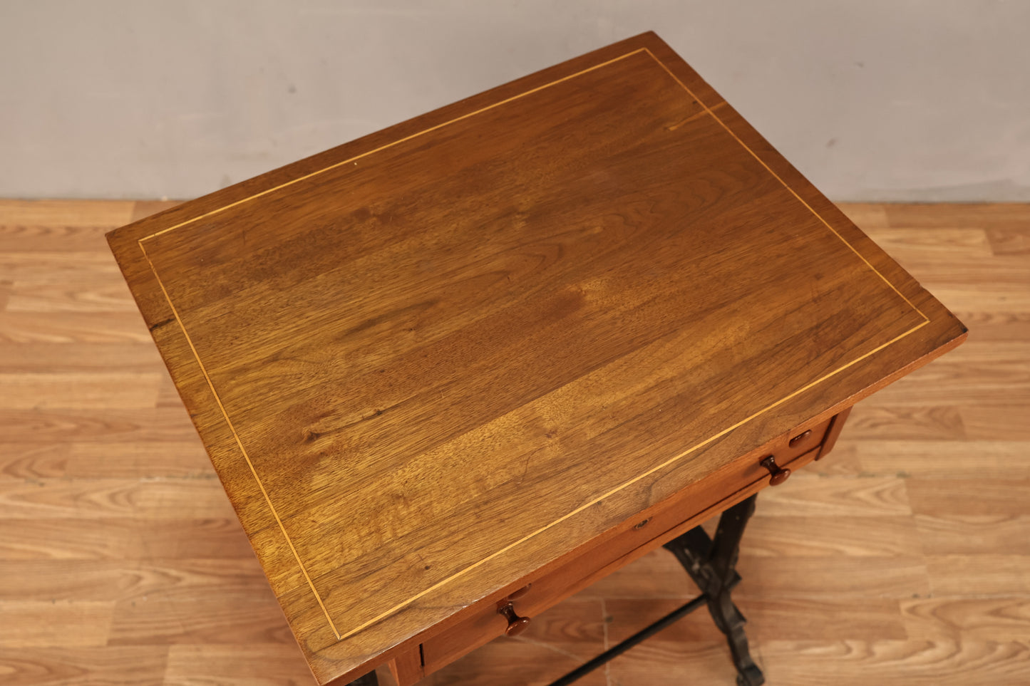 Gothic Iron & Wood End Table - ONLINE ONLY