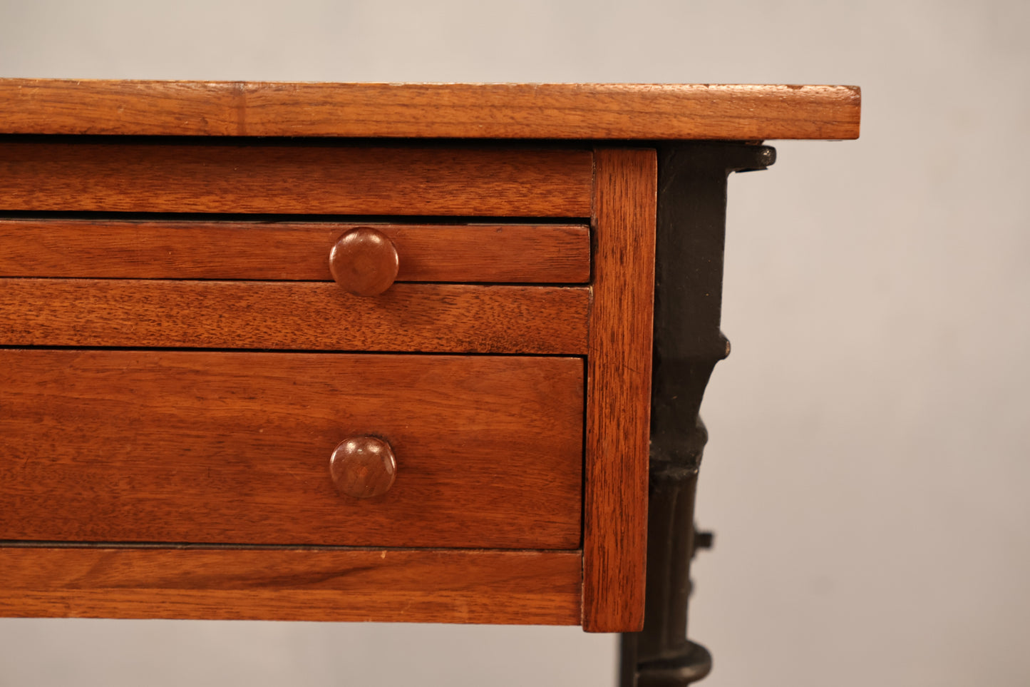 Gothic Iron & Wood End Table - ONLINE ONLY