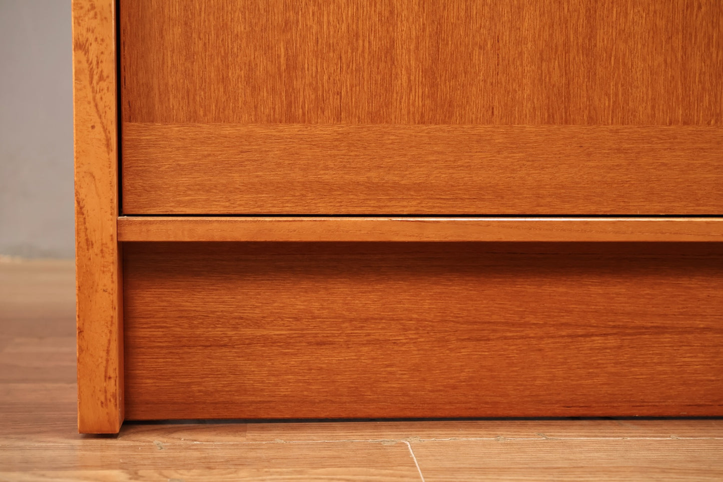 Danish Teak Sliding-Door Credenza