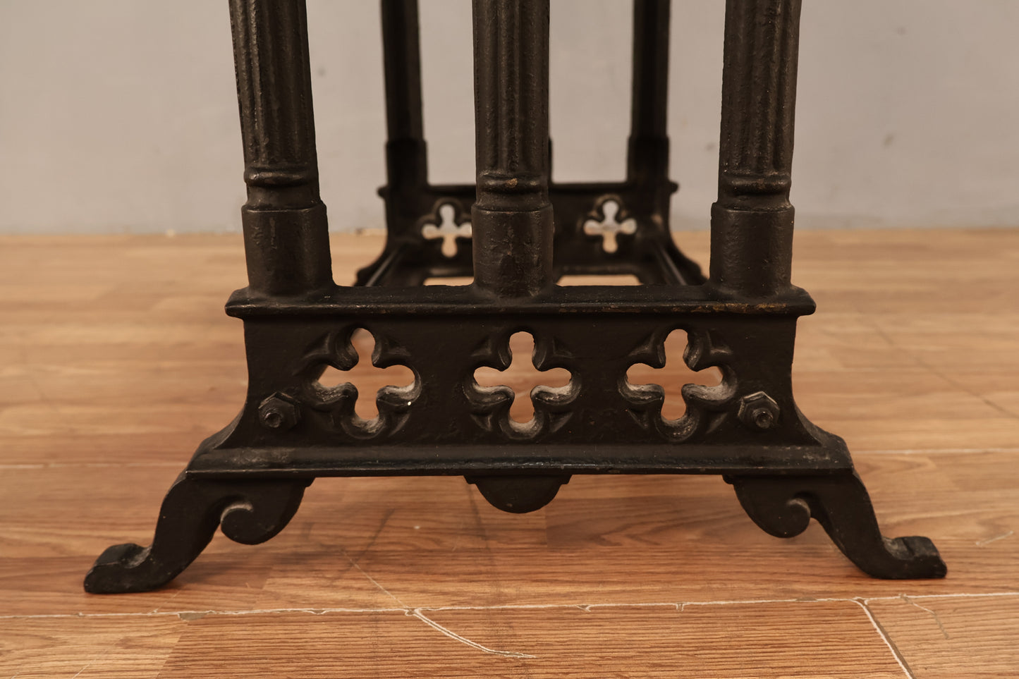 Gothic Iron & Wood End Table - ONLINE ONLY