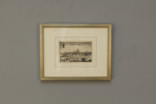 Antique Small "München" Engraving