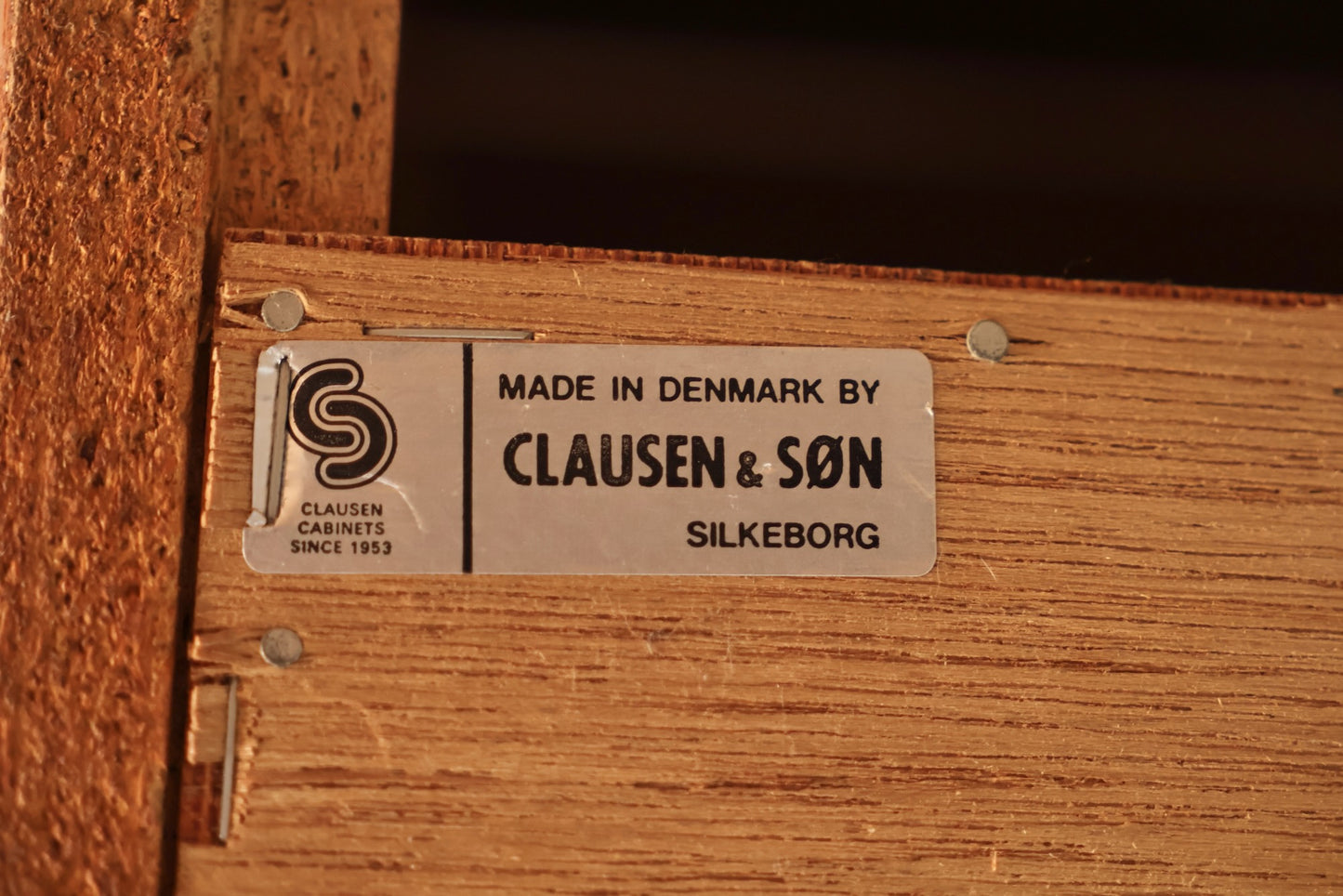 Danish Teak Sliding-Door Credenza