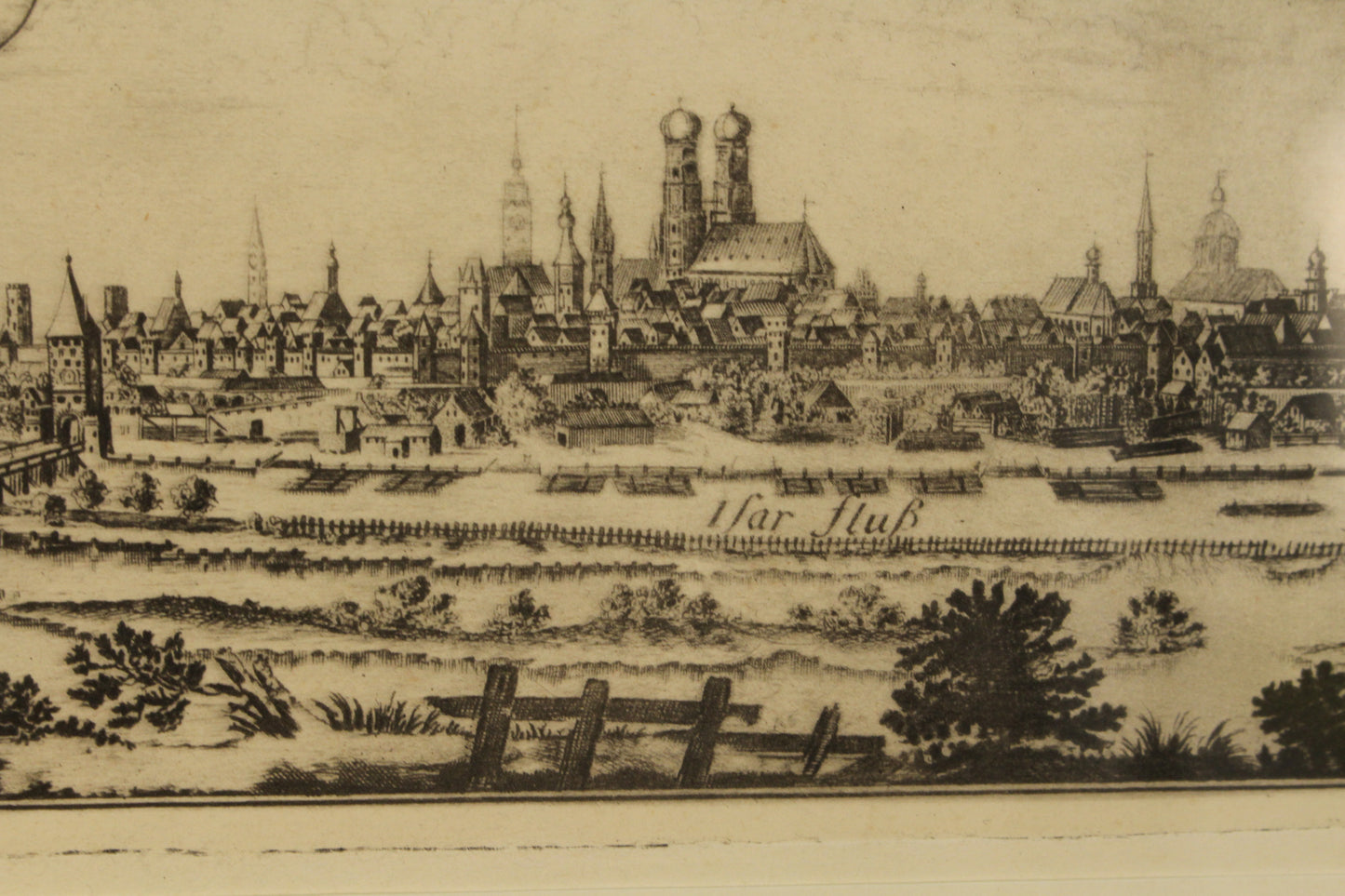 Antique Small "München" Engraving