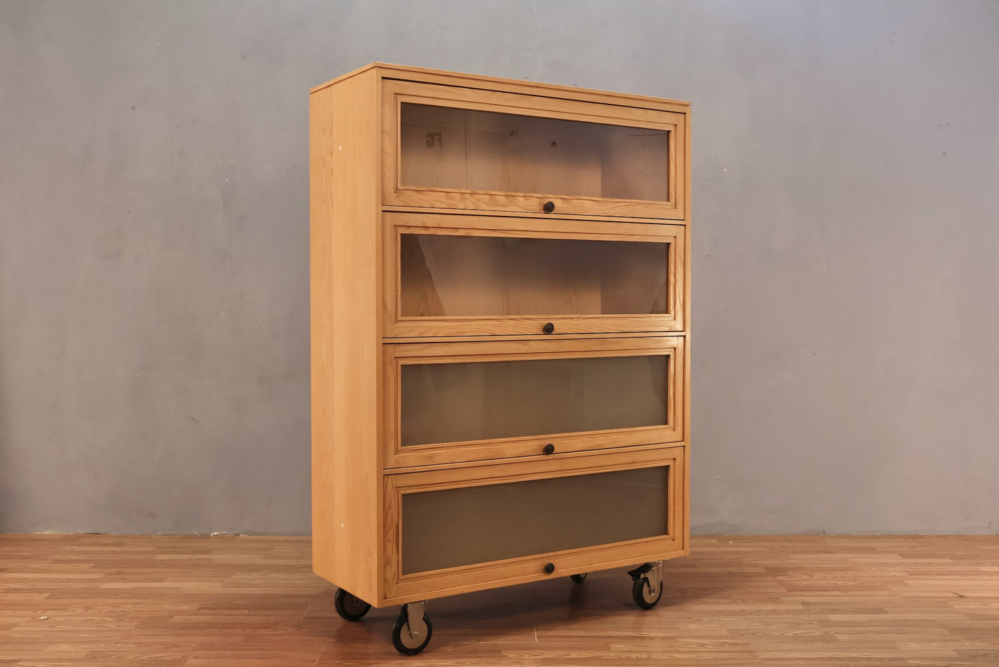 Drexel Blonde 4-Tier Barrister Bookcase - ONLINE ONLY