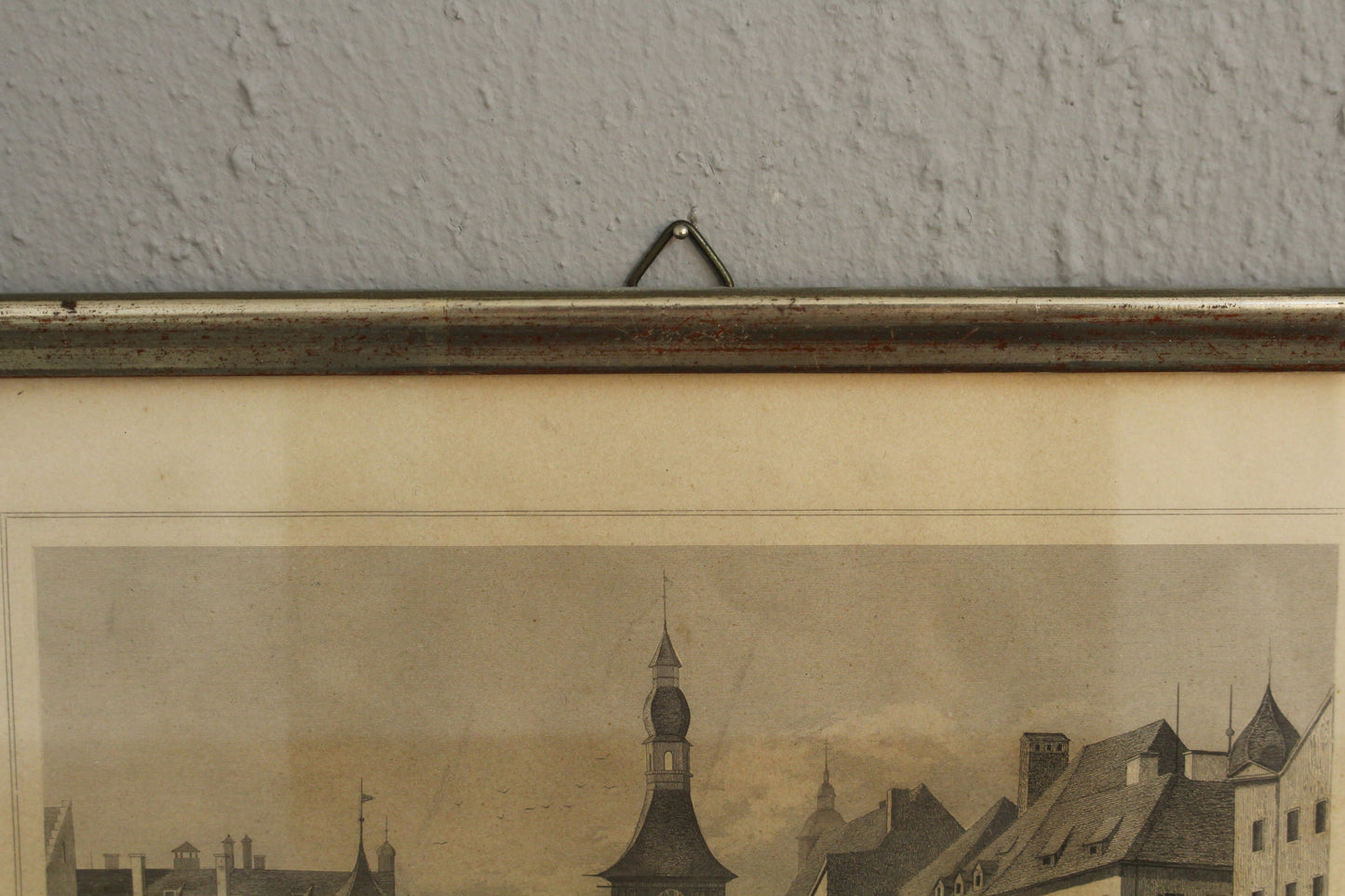 Antique Small "Das Rathhaus, München" Engraving