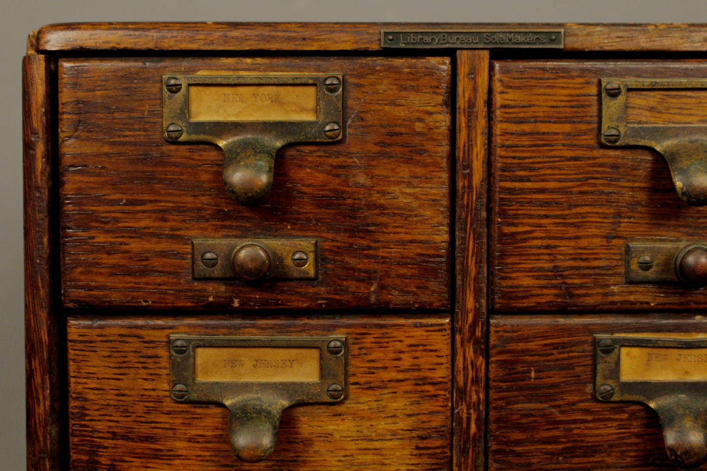 Antique Oak Card File