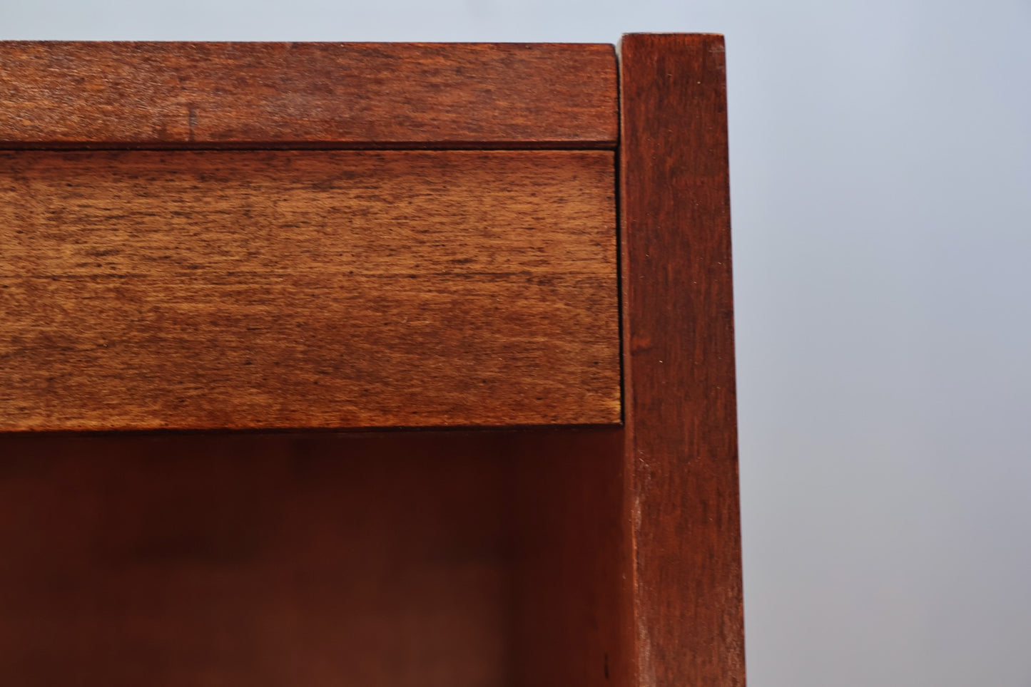 Tall Dark Wood 5-Tier Bookshelf