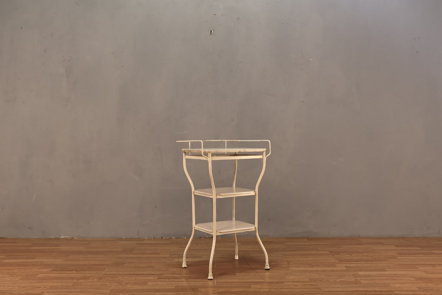 Antique Iron & Marble Medical Stand - ONLINE ONLY