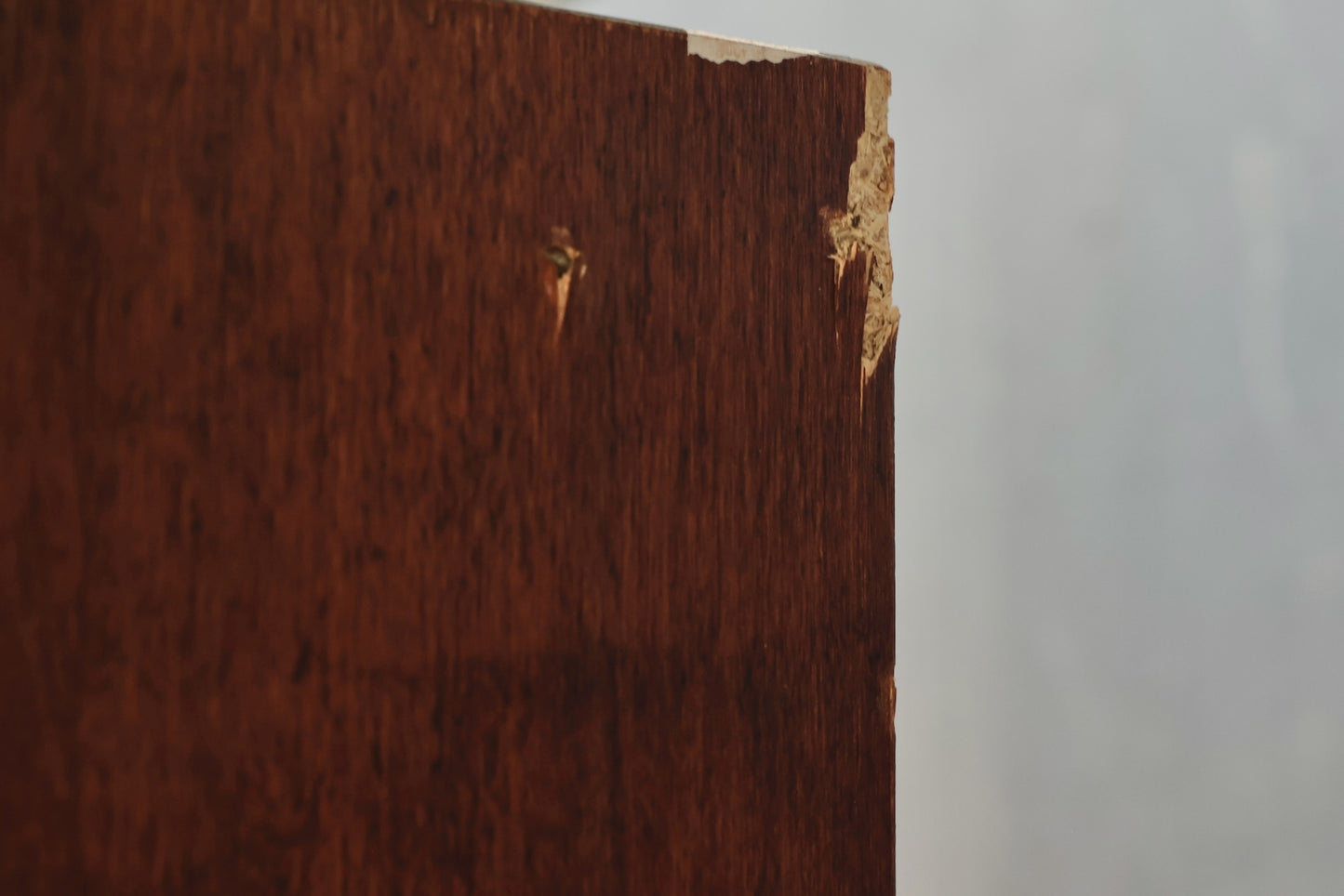 Tall Dark Wood 5-Tier Bookshelf