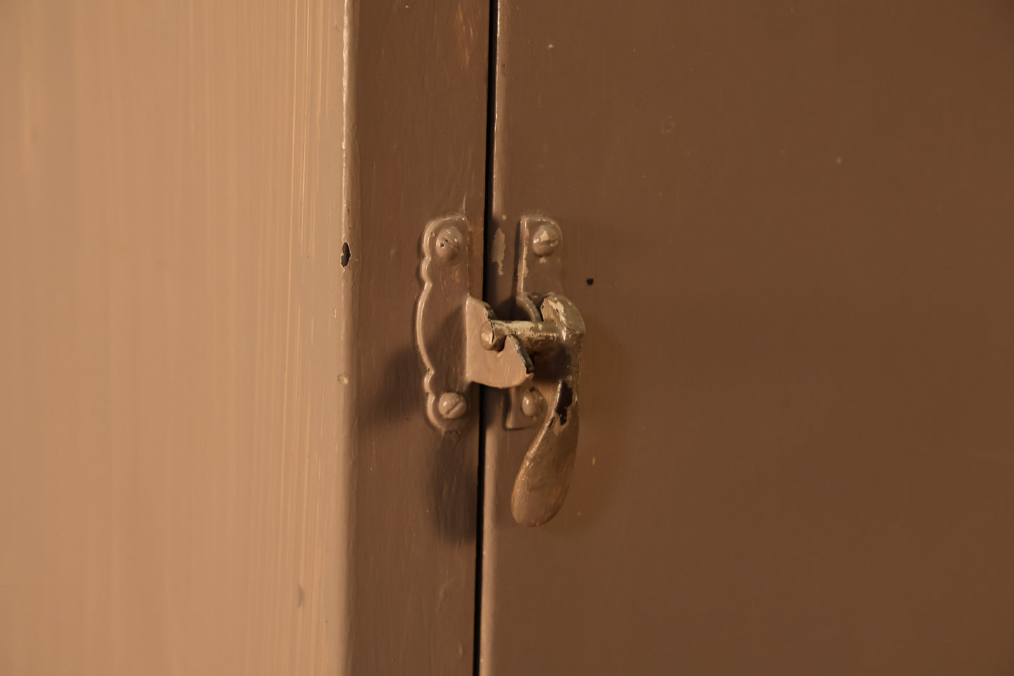 Taupe Painted Metal Locker