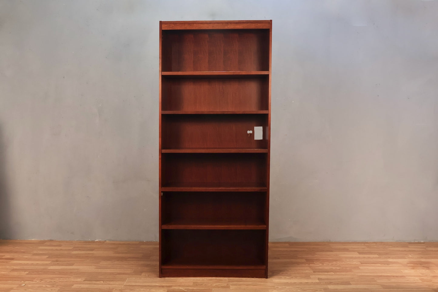 Tall Dark Wood 5-Tier Bookshelf