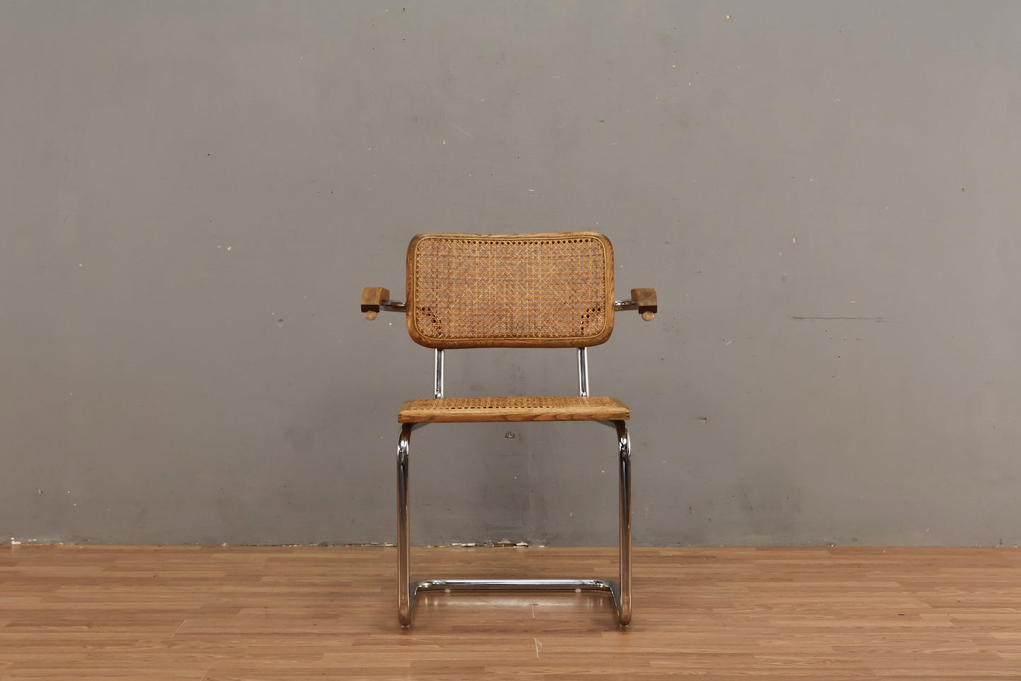 Cesca-Style Cane Cantilever Armchair