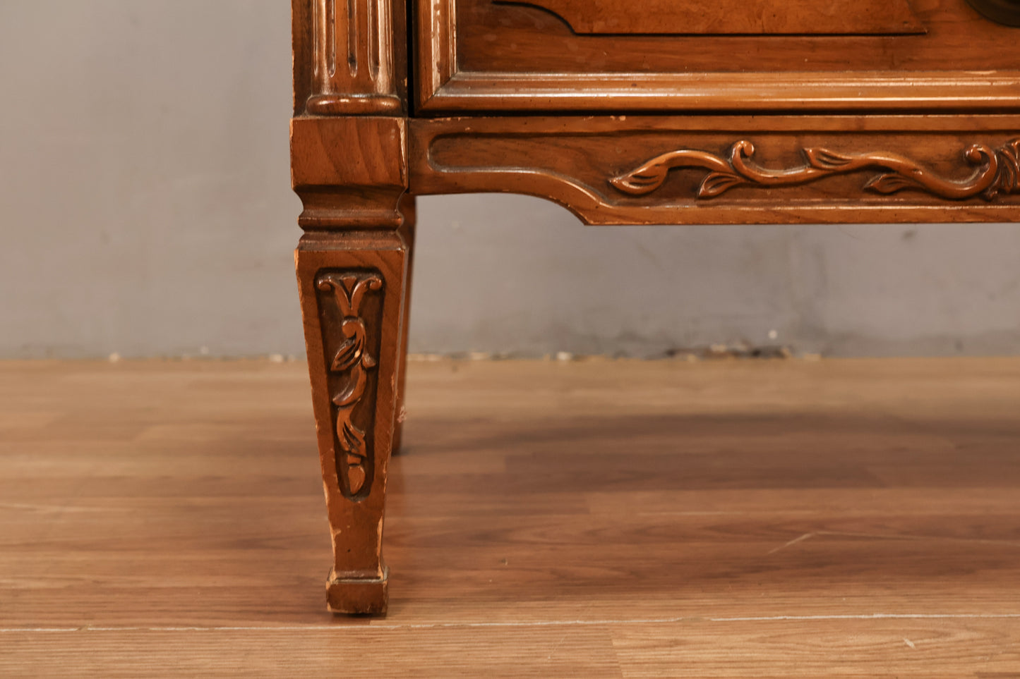 Large French Provincial 3-Drawer Nightstand