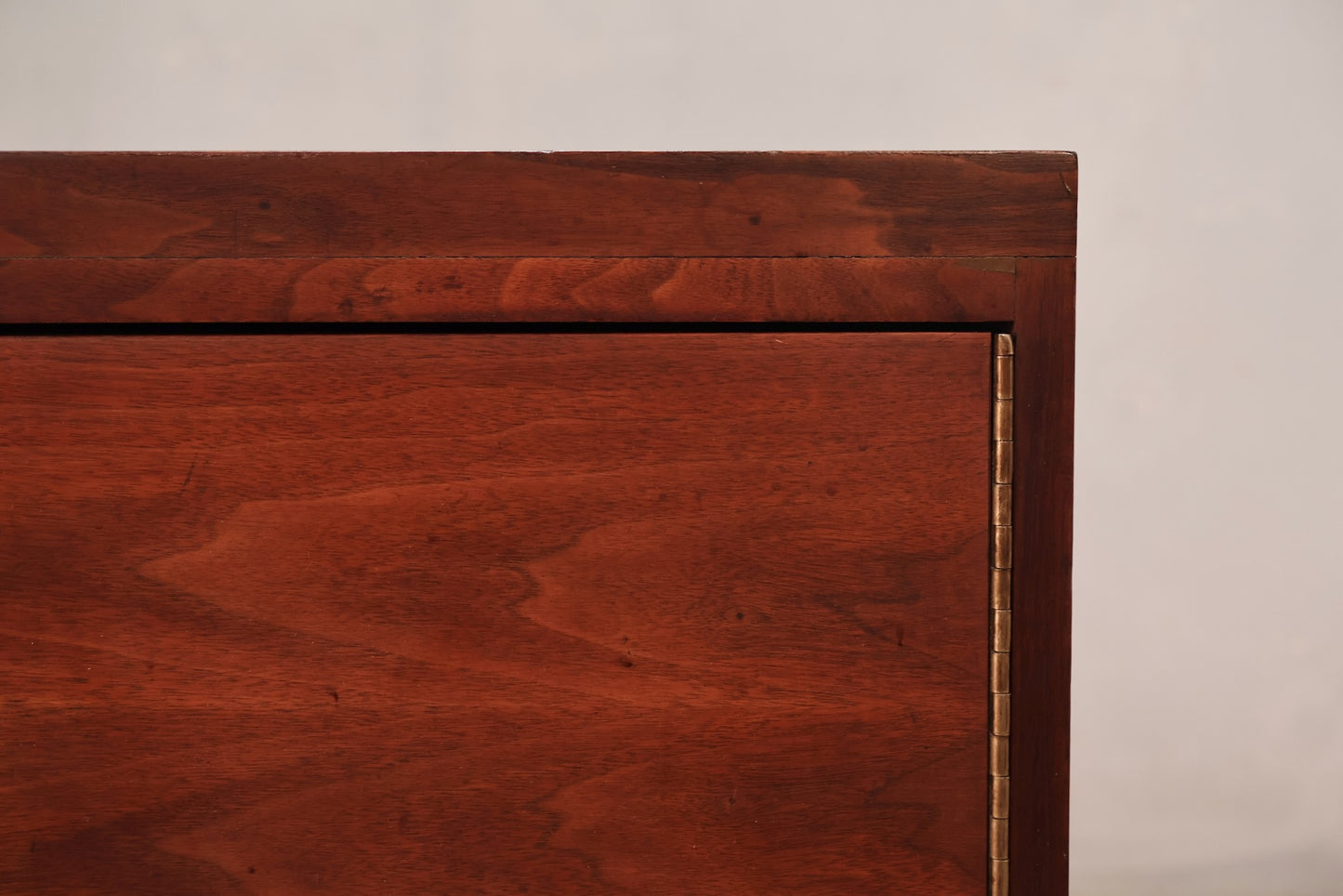 Dark Walnut 3-Drawer Mini Credenza
