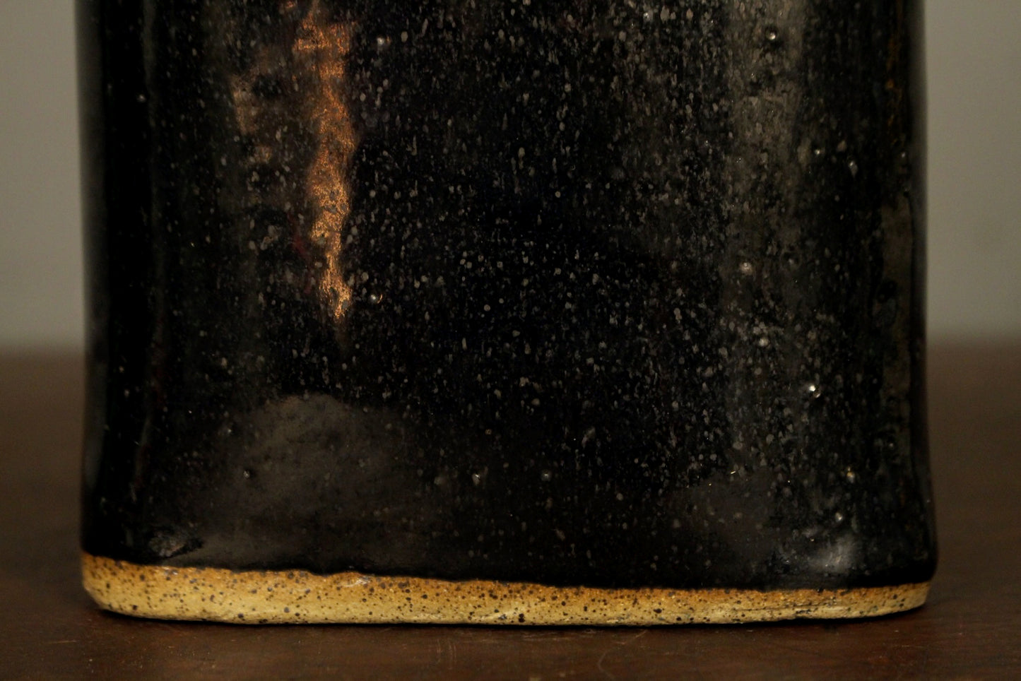 Triangular Floral Ceramic Vase