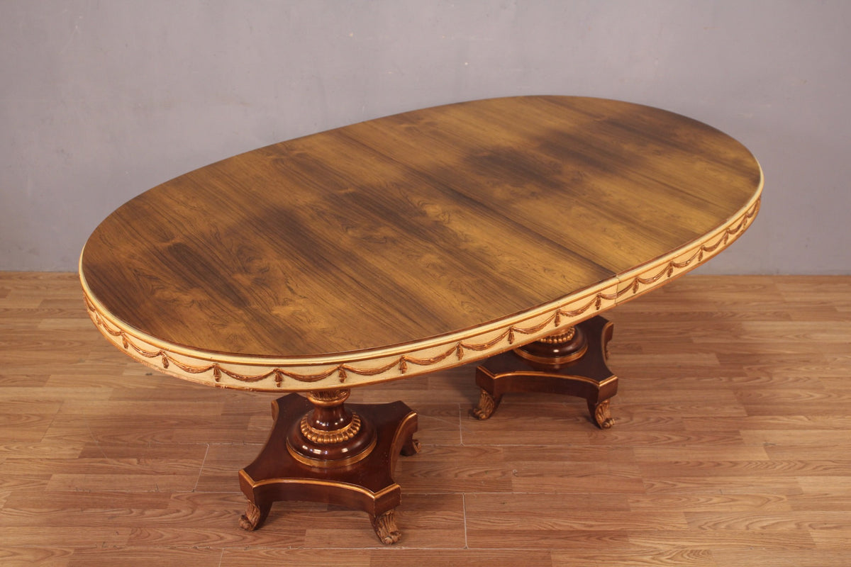 Regency Rosewood Dining Table with 2 Leaves - ONLINE ONLY