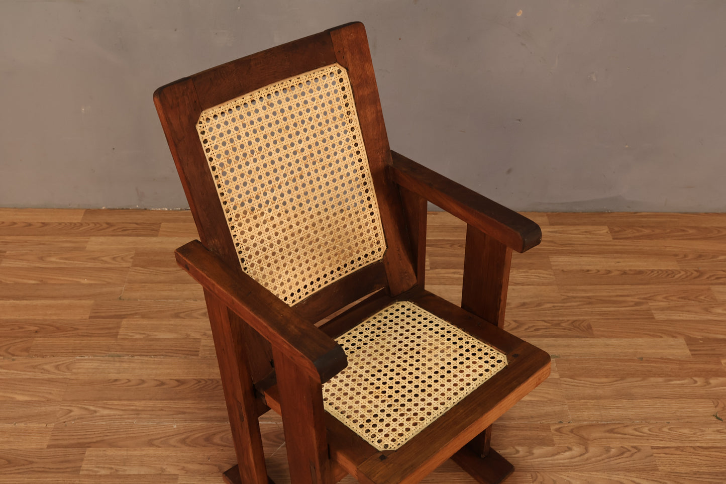 Arts & Crafts Cane Armchair - ONLINE ONLY