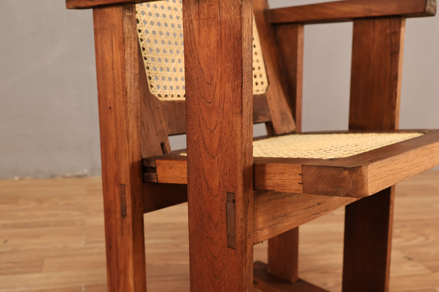 Arts & Crafts Cane Armchair - ONLINE ONLY