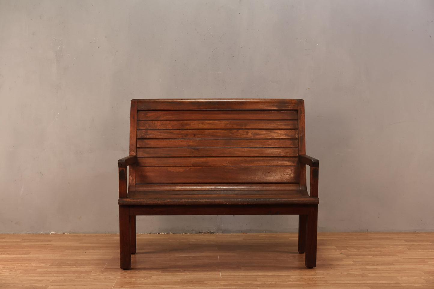 Antique Solid Oak Bench - ONLINE ONLY