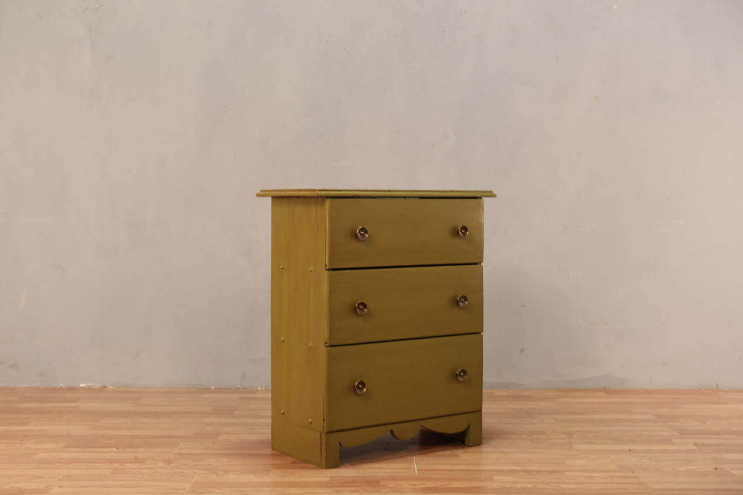 Olive 3-Drawer End Table
