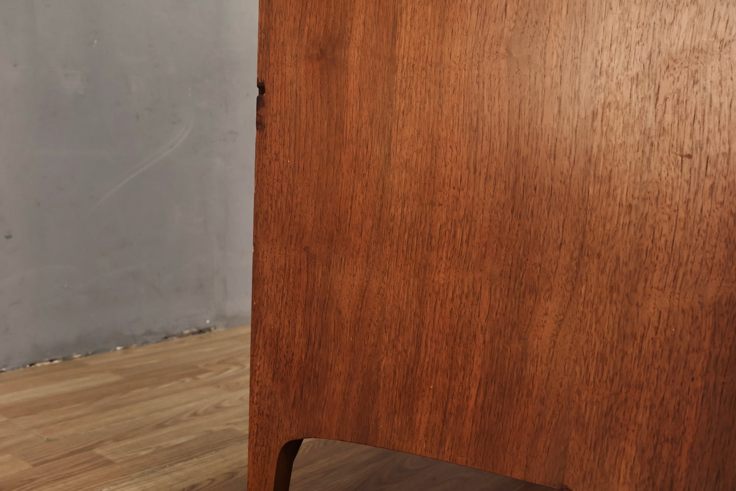 Mid Century Walnut 5-Drawer Highboy Dresser