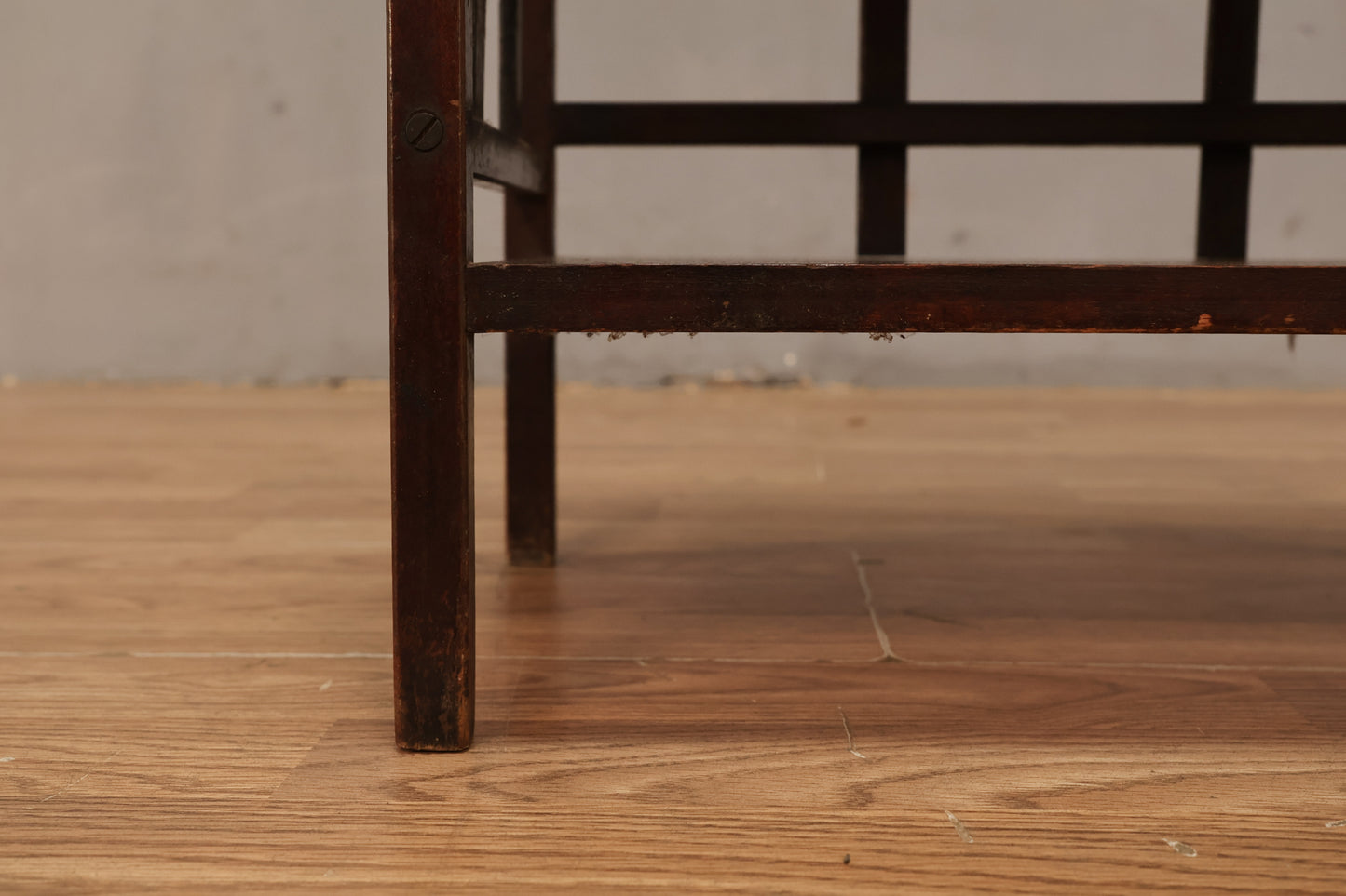 Petite 4-Tier Dark Wood Bookshelf