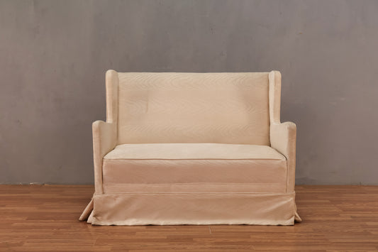 High-Back Marshmallow Settee - ONLINE ONLY