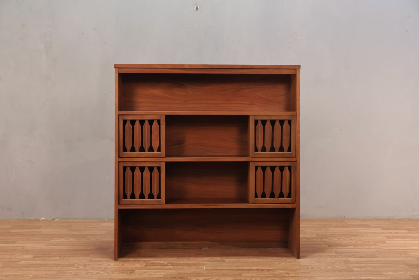 Johnson Carper Angled Sliding-Door Bookshelf