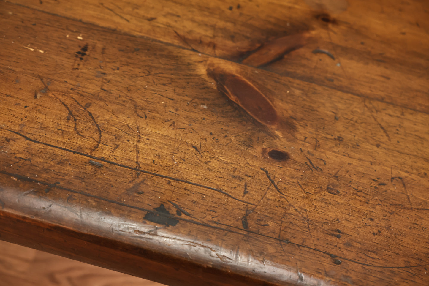 Country Pine 4-Drawer Coffee Table