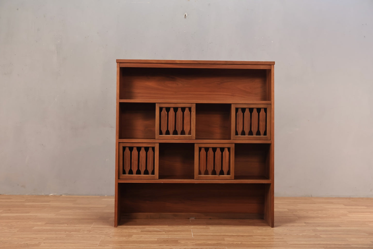 Johnson Carper Angled Sliding-Door Bookshelf
