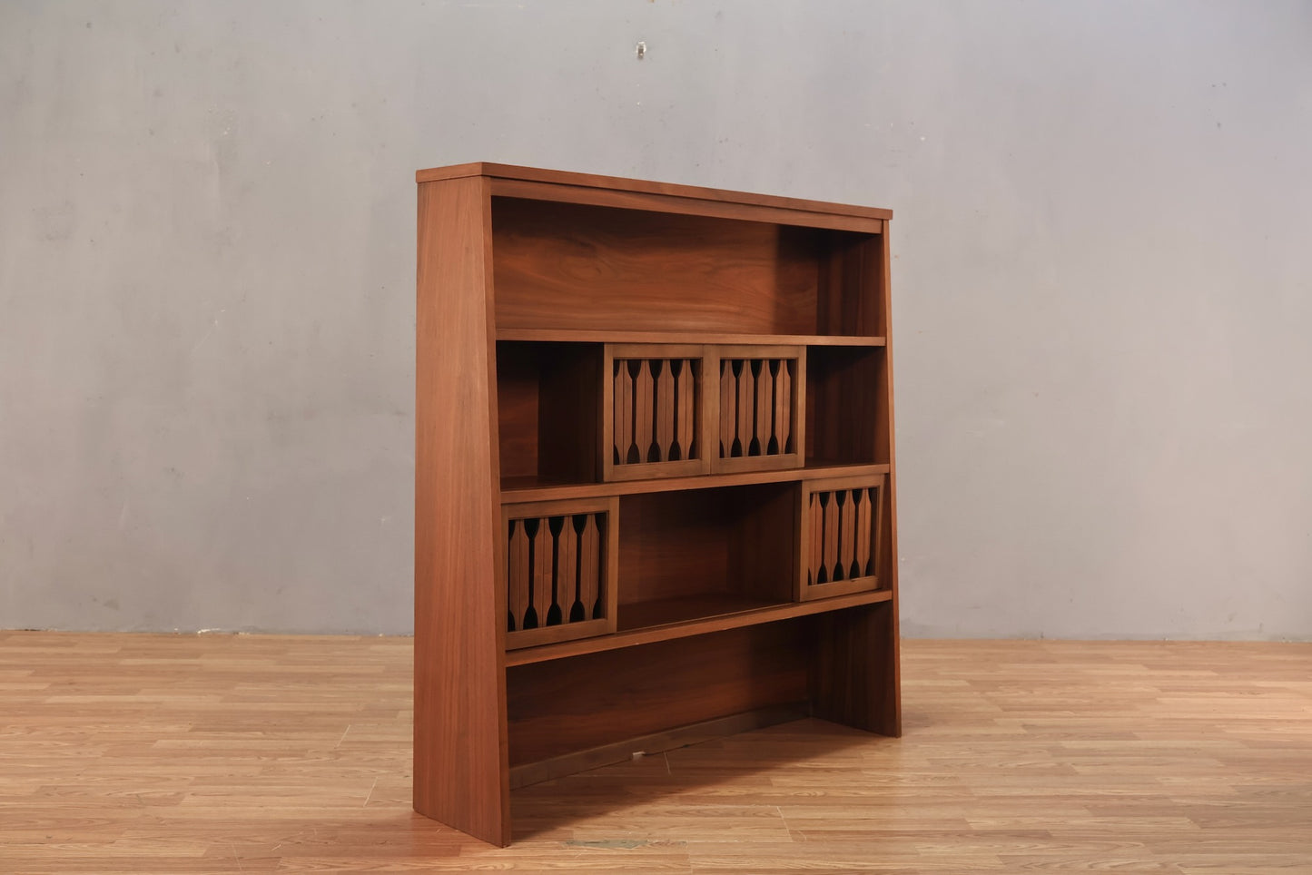 Johnson Carper Angled Sliding-Door Bookshelf