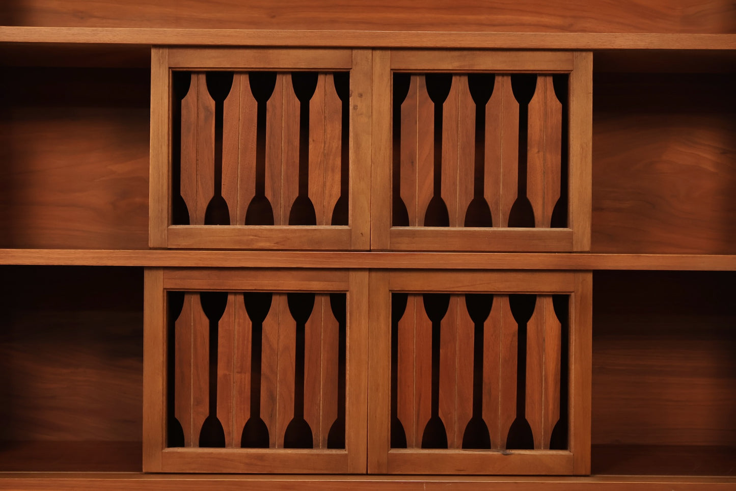 Johnson Carper Angled Sliding-Door Bookshelf