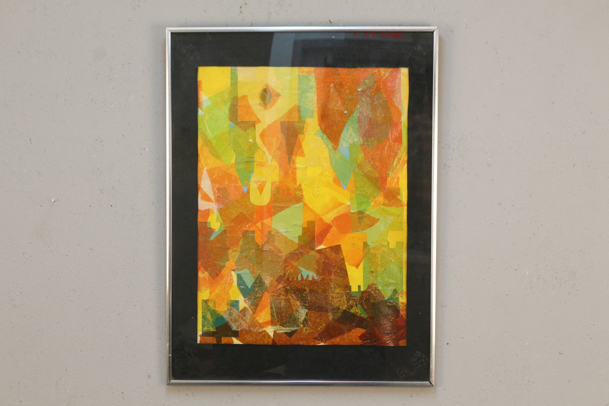 "Jeweled Kingdom" Tissue Paper Collage