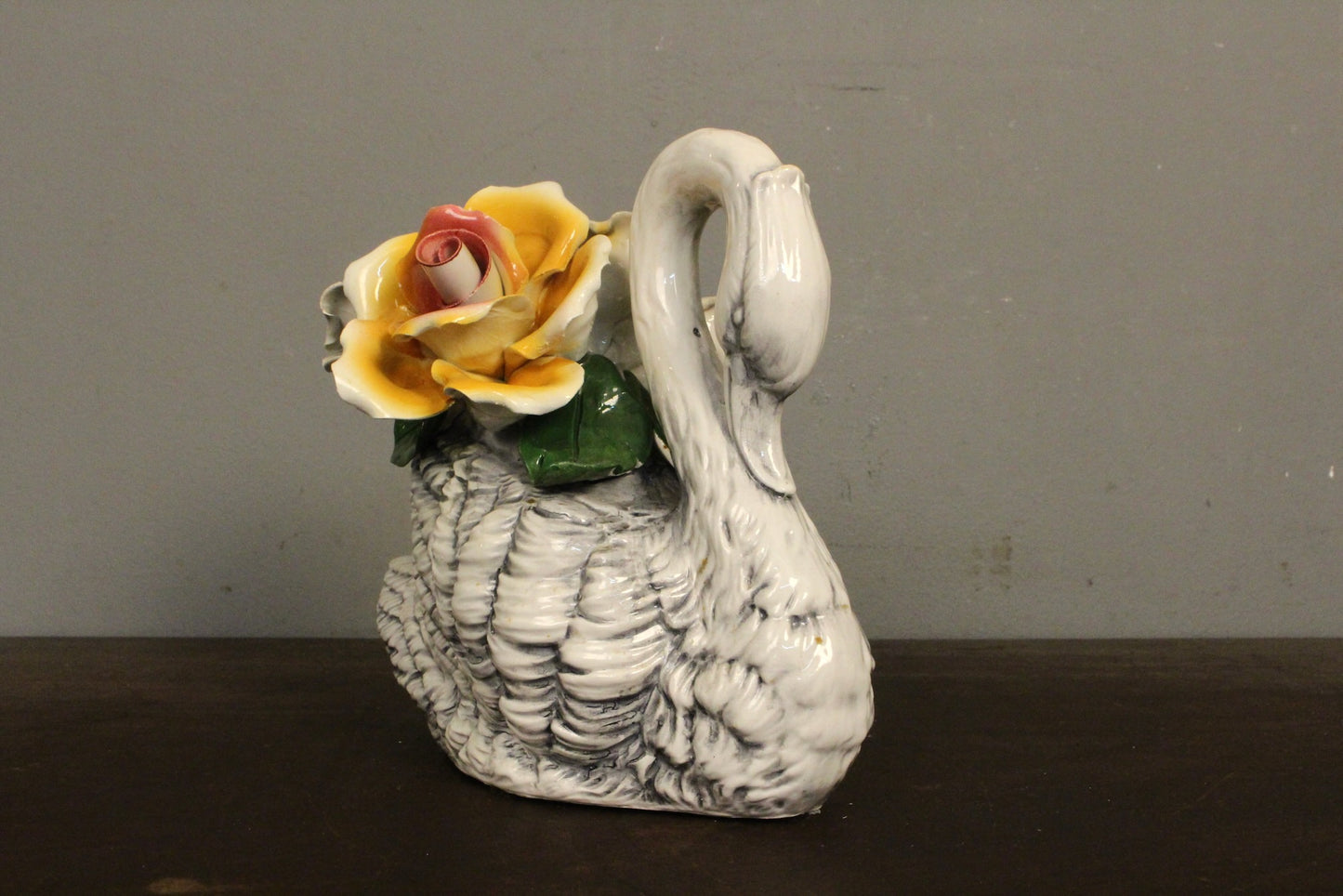 Capodimonte Porcelain Swan
