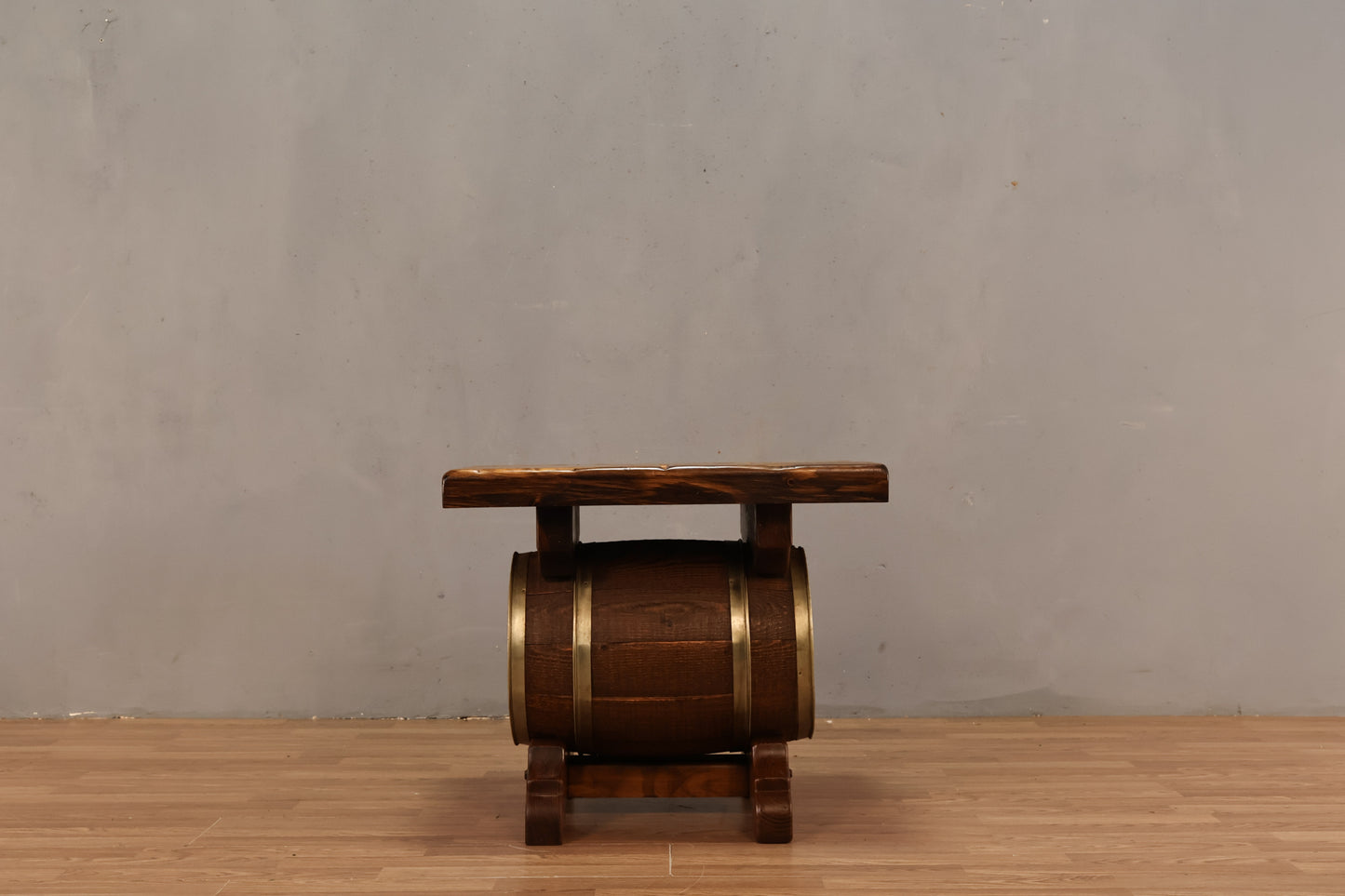 Pine Barrel End Table