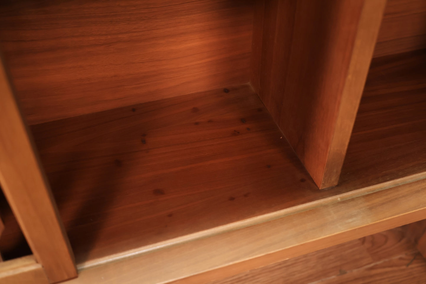 Johnson Carper Angled Sliding-Door Bookshelf