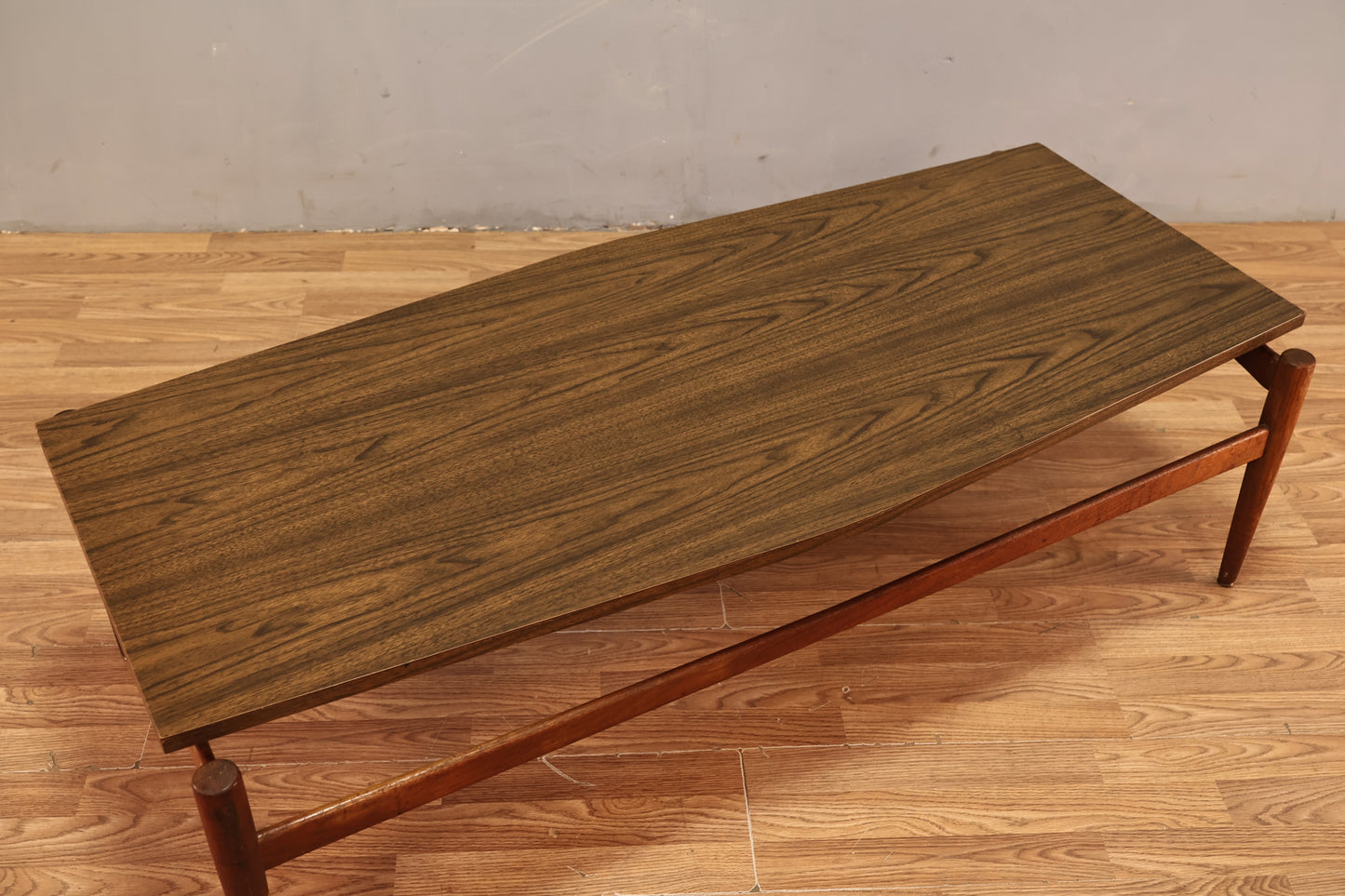 Mid Century Laminate & Teak Coffee Table - ONLINE ONLY