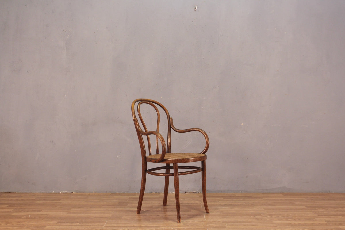 Early 1900s Thonet Bentwood & Cane Armchair